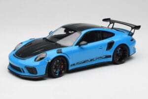 Porsche 911 991.2 GT3 RS Miami Modra Weissach Package & Črna Magnezijeva Kolesa Minichamps 1:18 153068231 Kovina