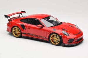 Porsche 911 991.2 GT3 RS Rdeč z Zlatimi Platišči Minichamps 1:18 155068220 Kovina – slika 4 od 6