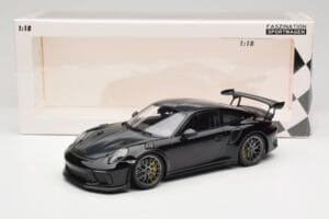 Porsche 911 991.2 GT3 RS Weissach Package Črna Srebrna Magnezijeva Platišča Minichamps 1:18 153068229 Kovina – slika 6 od 6