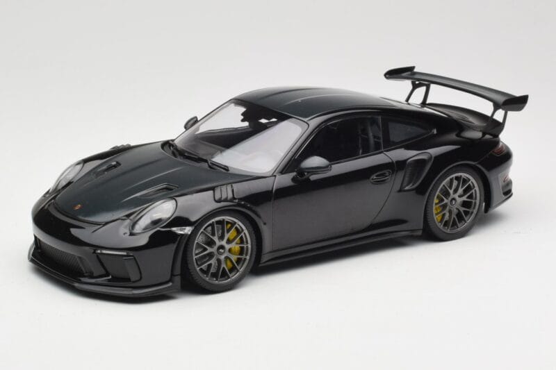 Porsche 911 991.2 GT3 RS Weissach Package Črna Srebrna Magnezijeva Platišča Minichamps 1:18 153068229 Kovina