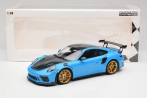 Porsche 911 991.2 GT3 RS Weissach Package Modra & Zlata Kolesa Minichamps 1:18 153068232 Kovina – slika 6 od 6