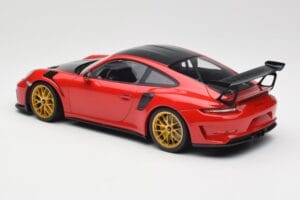 Porsche 911 991.2 GT3 RS Weissach Package Guards Red Zlata Magnezijeva Platišča Minichamps 1:18 153068236 Kovina – slika 5 od 6