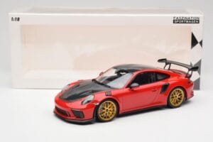 Porsche 911 991.2 GT3 RS Weissach Package Guards Red Zlata Magnezijeva Platišča Minichamps 1:18 153068236 Kovina – slika 6 od 6