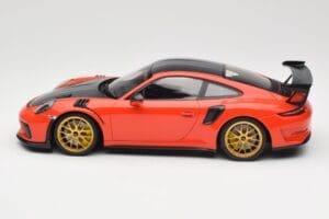 Porsche 911 991.2 GT3 RS Weissach Package Lava Orange Zlata Magnezijeva Platišča Minichamps 1:18 153068227 Kovina – slika 3 od 6
