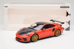 Porsche 911 991.2 GT3 RS Weissach Package Lava Orange Zlata Magnezijeva Platišča Minichamps 1:18 153068227 Kovina – slika 6 od 6