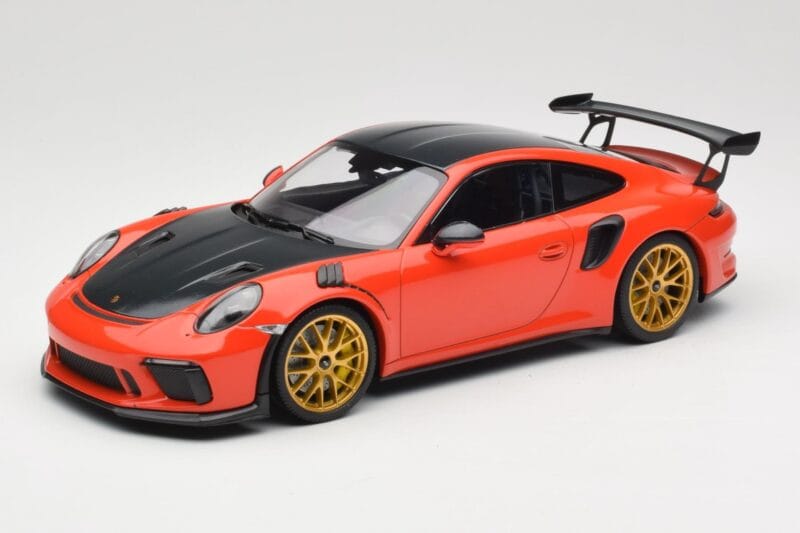 Porsche 911 991.2 GT3 RS Weissach Package Lava Orange Zlata Magnezijeva Platišča Minichamps 1:18 153068227 Kovina