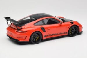 Porsche 911 991.2 GT3 RS Weissach Package Lava Orange Wording Črna Magnezijeva Platišča Minichamps 1:18 153068226 Kovina – slika 2 od 6