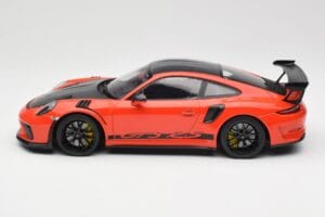 Porsche 911 991.2 GT3 RS Weissach Package Lava Orange Wording Črna Magnezijeva Platišča Minichamps 1:18 153068226 Kovina – slika 3 od 6