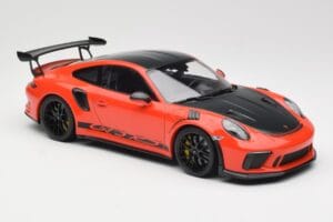 Porsche 911 991.2 GT3 RS Weissach Package Lava Orange Wording Črna Magnezijeva Platišča Minichamps 1:18 153068226 Kovina – slika 4 od 6