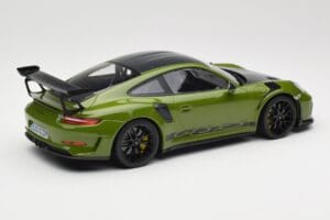 Porsche 911 991.2 GT3 RS Weissach Package Lizard Green Wording & Črna Magnezijeva Platišča Minichamps 1:18 155068232 Kovina – slika 2 od 6