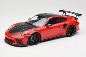 Porsche 911 991.2 GT3 RS Weissach Package Rdeč s Črnimi Platišči Minichamps 1:18 155068230 Kovina