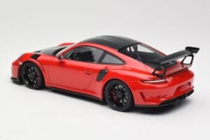 Porsche 911 991.2 GT3 RS Weissach Package Rdeč s Črnimi Platišči Minichamps 1:18 155068230 Kovina – slika 5 od 6