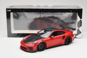 Porsche 911 991.2 GT3 RS Weissach Package Rdeč s Črnimi Platišči Minichamps 1:18 155068230 Kovina – slika 6 od 6