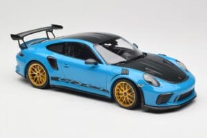 Porsche 911 991.2 GT3 RS Weissach Package Shark Blue Wording Zlata Magnezijeva Platišča Minichamps 1:18 153068237 Kovina – slika 4 od 6