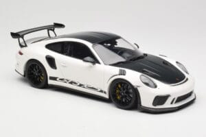 Porsche 911 991.2 GT3 RS Weissach Package Bela Wording Črna Magnezijeva Platišča Minichamps 1:18 153068225 Kovina – slika 4 od 6