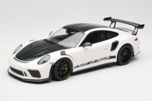 Porsche 911 991.2 GT3 RS Weissach Package Bela Wording Črna Magnezijeva Platišča Minichamps 1:18 153068225 Kovina
