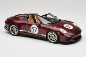 Porsche 911 991.2 Speedster Heritage Edition Cherry Metallic GT Spirit 1:18 GT929 Smola – slika 4 od 6