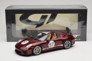 Porsche 911 991.2 Speedster Heritage Edition Cherry Metallic GT Spirit 1:18 GT929 Smola – slika 6 od 6