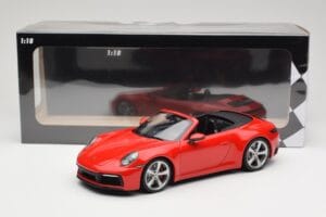 Porsche 911 992 Carrera 4S Kabriolet Rdeč Minichamps 1:18 155067331 Kovina – slika 6 od 6