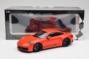 Porsche 911 992 Carrera 4S Lava Oranžen Minichamps 1:18 155067327 Kovina – slika 6 od 6