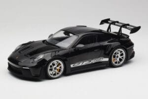 Porsche 911 992 GT3 RS Črn S Srebrnimi Platišči Minichamps 1:18 155062231 Kovina