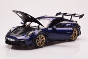 Porsche 911 992 GT3 RS Gentian Moder Metalik Norev 1:18 187363 Kovina – slika 2 od 8