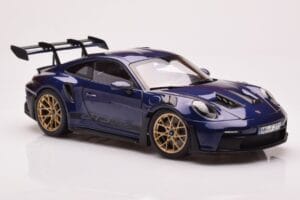 Porsche 911 992 GT3 RS Gentian Moder Metalik Norev 1:18 187363 Kovina – slika 6 od 8