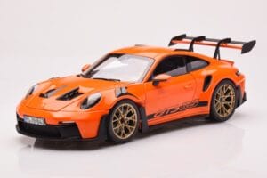 Porsche 911 992 GT3 RS Gulf Oranžen Norev 1:18 187360 Kovina