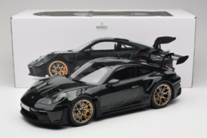 Porsche 911 992 GT3 RS Jet Green Metallic Black Norev 1:12 127532 Kovina – slika 6 od 6