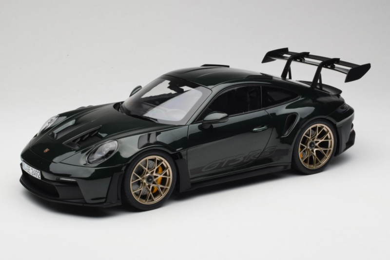 Porsche 911 992 GT3 RS Jet Green Metallic Black Norev 1:12 127532 Kovina