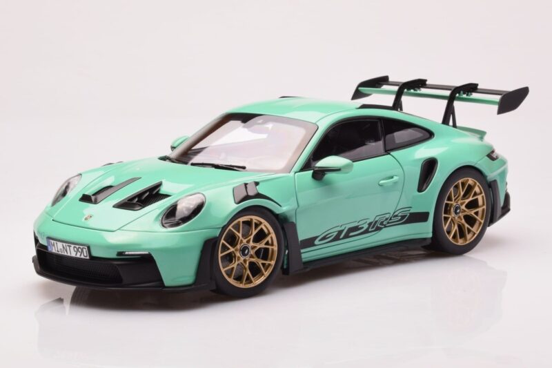 Porsche 911 992 GT3 RS Mint Zelen Norev 1:18 187362 Kovina