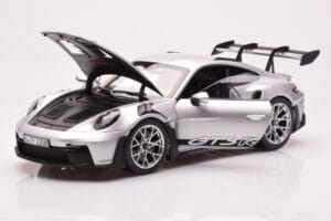 Porsche 911 992 GT3 RS Srebrn Metalik Norev 1:18 187357 Kovina – slika 2 od 8