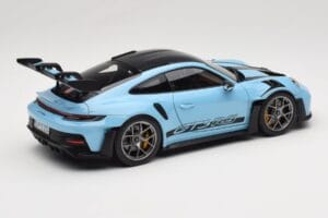Porsche 911 992 GT3 RS Weissach Pack Gulf Blue Norev 1:18 187367 Kovina – slika 3 od 8