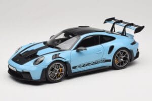 Porsche 911 992 GT3 RS Weissach Pack Gulf Blue Norev 1:18 187367 Kovina