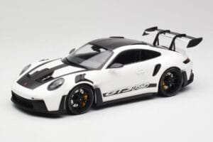 Porsche 911 992 GT3 RS Bela & Črna Kolesa Minichamps 1:18 155062230 Kovina