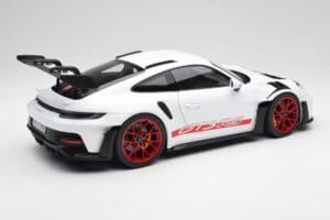 Porsche 911 992 GT3 RS Bel & Pyro Rdeč Norev 1:12 127530 Kovina – slika 2 od 6