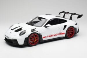 Porsche 911 992 GT3 RS Bel & Pyro Rdeč Norev 1:12 127530 Kovina
