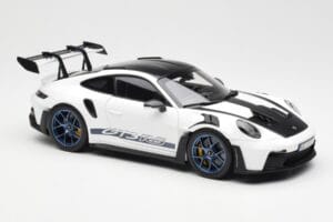 Porsche 911 992 GT3 Weissach Package Bel & Indigo Moder Norev 1:18 187353 Kovina – slika 6 od 8