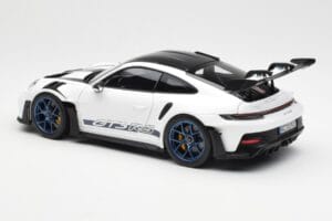 Porsche 911 992 GT3 Weissach Package Bel & Indigo Moder Norev 1:18 187353 Kovina – slika 7 od 8