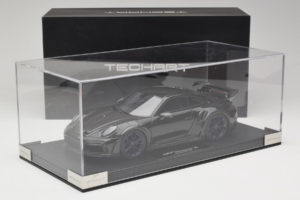 Porsche 911 992 TechArt GTstreet R Črn Z Modrimi Kolesi TechArt 1:18 REMC009 Smola – slika 6 od 6