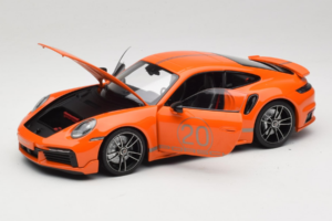 Porsche 911 992 Turbo S Coupe Sport Design Oranžna Minichamps 1:18 113069074 Kovina – slika 2 od 8