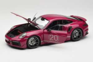 Porsche 911 992 Turbo S Coupe Sport Design Rdeč Minichamps 1:18 113069075 Kovina – slika 2 od 8