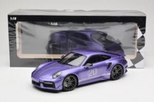 Porsche 911 992 Turbo S Sport Design Package Viola Metallic Minichamps 1:18 155069174 Kovina – slika 6 od 6
