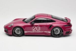 Porsche 911 992 Turbo S s Sport Design Package Rdeč Minichamps 1:18 155069172 Kovina – slika 3 od 6