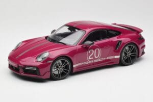 Porsche 911 992 Turbo S s Sport Design Package Rdeč Minichamps 1:18 155069172 Kovina