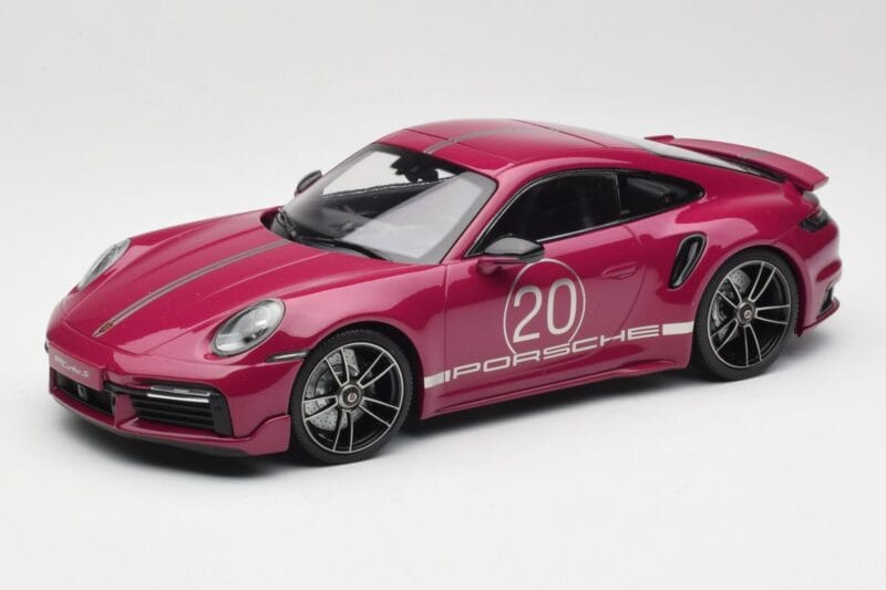 Porsche 911 992 Turbo S s Sport Design Package Rdeč Minichamps 1:18 155069172 Kovina