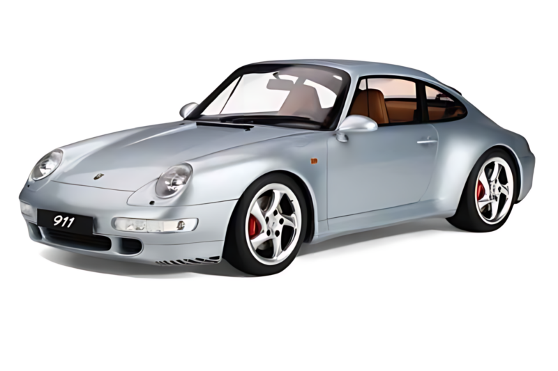 Porsche 911 993 Carrera 4S Srebrna GT Spirit 1:8 GTS801901 Smola
