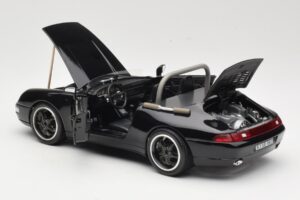 Porsche 911 993 Carrera Kabriolet Črn Bburago 1:18 3090-M1 Kovina – slika 5 od 8