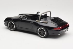 Porsche 911 993 Carrera Kabriolet Črn Bburago 1:18 3090-M1 Kovina – slika 7 od 8