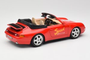 Porsche 911 993 Carrera Kabriolet Rdeč Bburago 1:18 3090 Kovina – slika 3 od 8